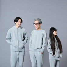 Unisex Double Zipup Hoodie / Grey