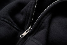 Unisex Double Zipup Hoodie / Black