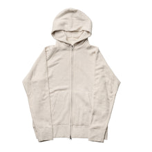 Unisex Double Zipup Hoodie / Oatmeal