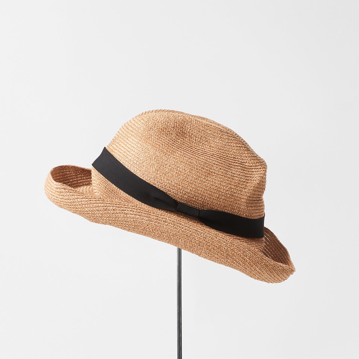公式卸売mature ha. boxed hat 11cm 麦わら帽子/ストローハット
