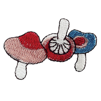 Embroidery patch ''Futairobenitake Mushroom