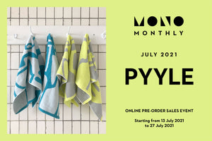 MONO MONTHLY July, organic towel brand PYYLE!