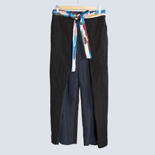 2Way Knot Cotton Pants - Navy