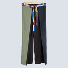 2Way Knot Cotton Pants - Navy