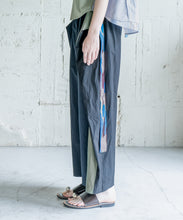 2Way Knot Cotton Pants - Navy