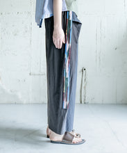 2Way Knot Cotton Pants - Navy