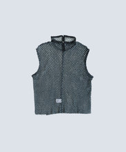Mesh Top "AURA MOCK NECK" / Black