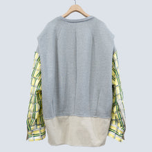 Sheer Pullover "COMPOSITE" - Light Gray