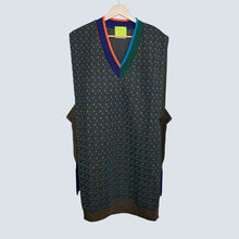Cross Stripe Long Vest