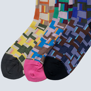 Design Crew Socks “Sunset pixel” / EU 36-40