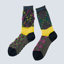 Reversible Crew Socks "Kitsune argyle" / EU 42-44