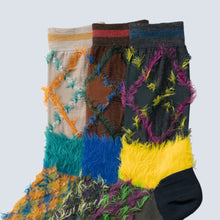 Reversible Crew Socks "Kitsune argyle" / EU 42-44