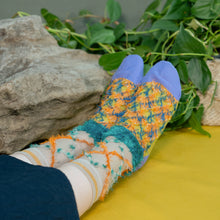 Reversible Crew Socks "Kitsune argyle" / EU 42-44