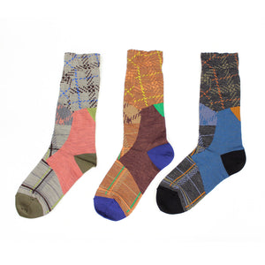 Design Crew Socks “patchwork texture” / EU36-40