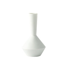Frustum Single Flower Vase - White / Yamatsu