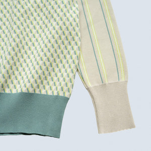 Pullover "Geo Border"