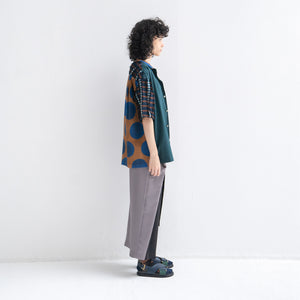 Short Sleeve Open Collar Shirt "HALF TRIBAL"