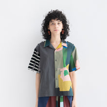 Short Sleeve Open Collar Shirt "HALF TRIBAL"