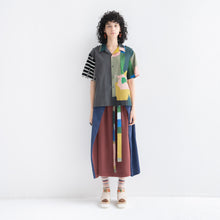 Short Sleeve Open Collar Shirt "HALF TRIBAL"