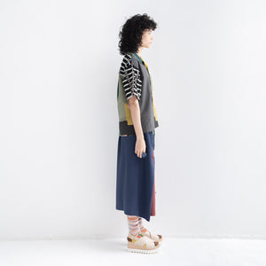 Short Sleeve Open Collar Shirt "HALF TRIBAL"