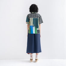 Short Sleeve Open Collar Shirt "HALF TRIBAL"