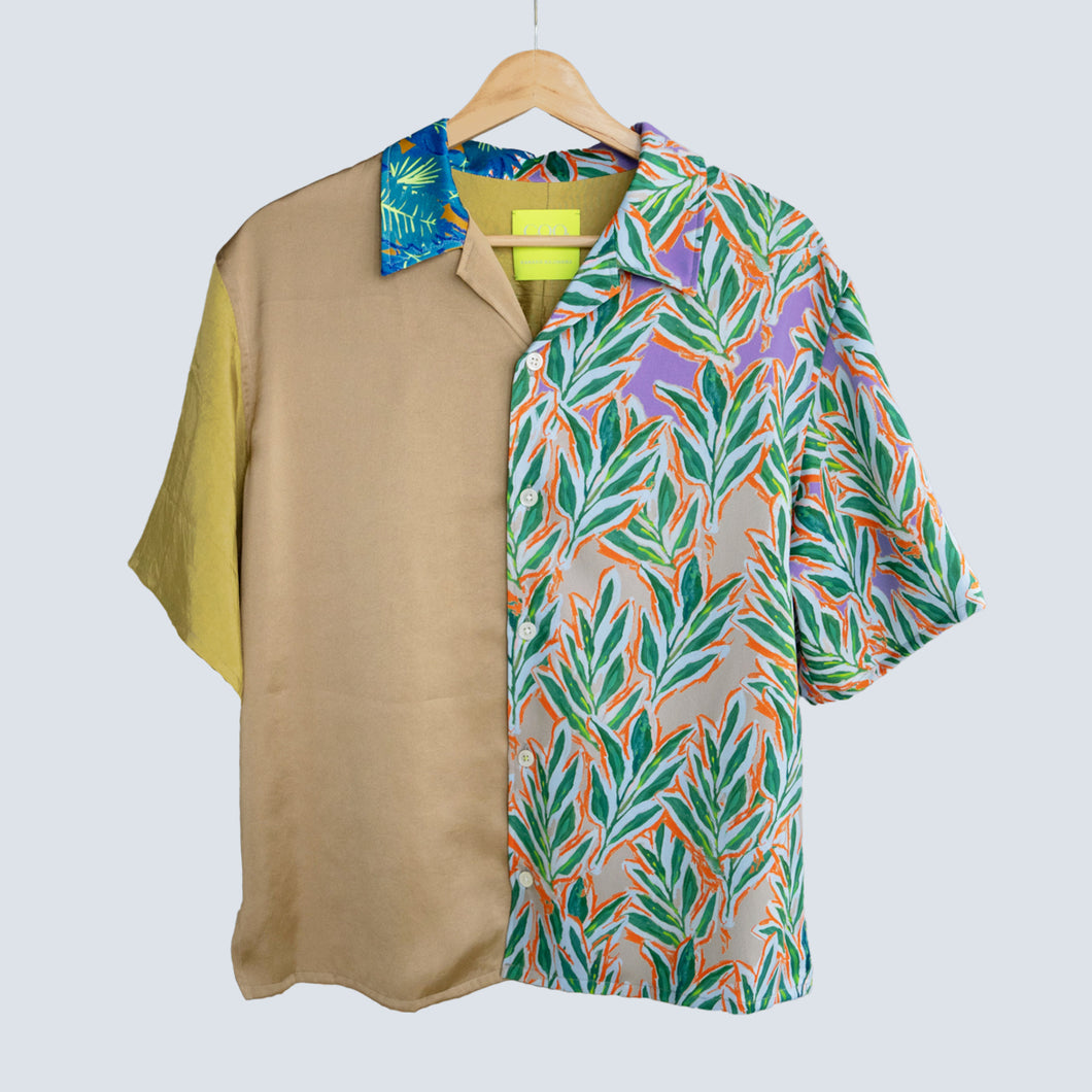 Short Sleeve Open Collar Shirt 