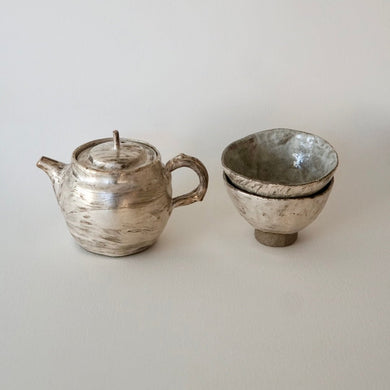 Kigata Chacho Silver M Set (Teapot with two cups)