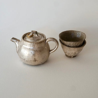 Kigata Chacho Silver S Set (Teapot with two cups)