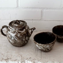 Kigata Chacho White Snow  L Glaze Set (Teapot with two cups)