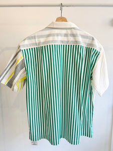 Short Sleeve Open Collar Shirt "BASE" White