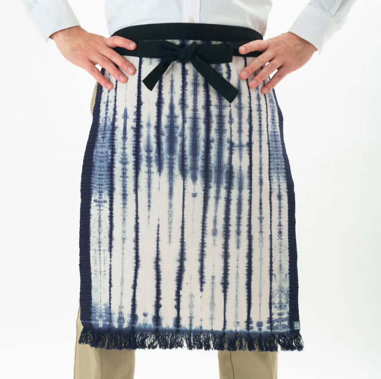 Maekake Apron - Shibori Dye Tornado