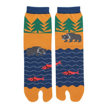 Tabi Socks / Bear and Salmon