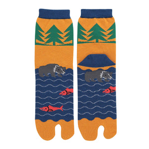 Tabi Socks / Bear and Salmon