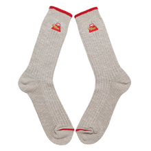 Cotton Slab Socks / Red Fuji