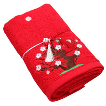 Hand Towel / Japanese White Apricot (red)