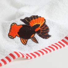 Hand Towel / Black Goldfish