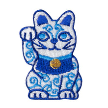 Patch / Lucky Charm - Fortune Cat - Blue