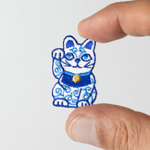 Patch / Lucky Charm - Fortune Cat - Blue
