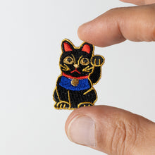 Patch / Lucky Charm - Fortune Cat - Black