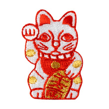 Patch / Lucky Charm - Fortune Cat - White
