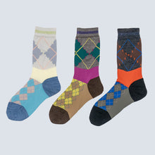 Design Crew Socks "Kitsune Argyle" / EU 36~40