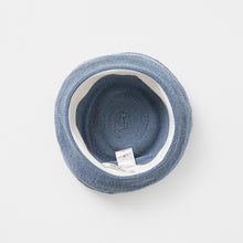 Paper linen braid denim hat short