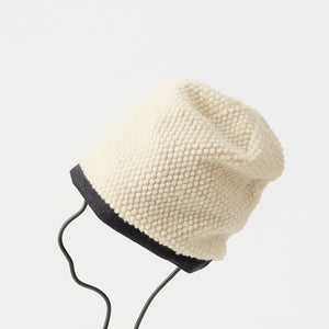 Reversible Beanie - Popcorn White