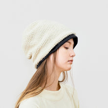 Reversible Beanie - Popcorn White