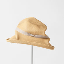 BOXED HAT 11cm brim organdy ribbon