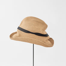 BOXED HAT 11cm brim organdy ribbon