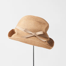 BOXED HAT 11cm brim grosgrain ribbon