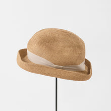 BOXED HAT 7cm brim organdy ribbon / M