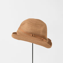 BOXED HAT paper abaca 11cm brim 14KGF ring belt / M