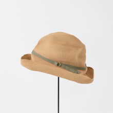 BOXED HAT paper abaca 11cm brim 14KGF ring belt / M